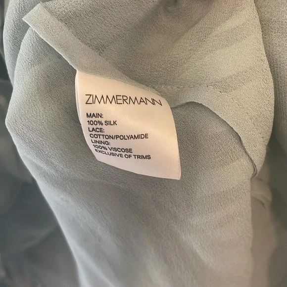 Zimmerman Whitewave Veil Mini Dress Sz. 1 - Picture 10 of 15